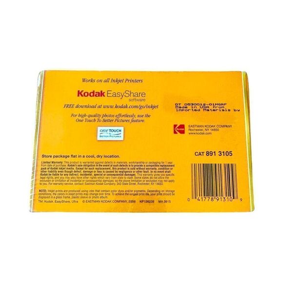 Kodak Ultra Premium Photo Paper High Gloss 4X6 150 Sheets NIB - Picture 2 of 3